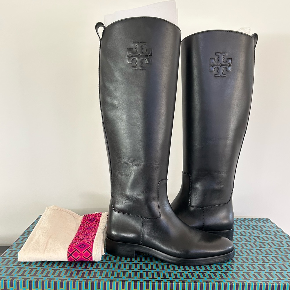 NWT Tory Burch Leather Riding Boot